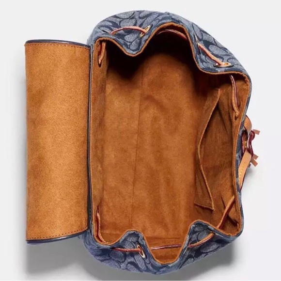 Coach Backpack In Signature Chambray - Picture 8 of 8